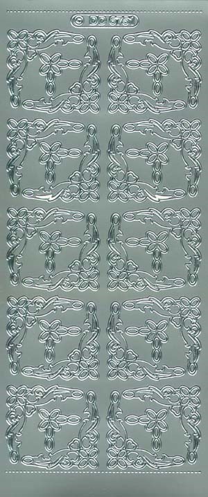 6751 - Hj�rner - stickers - stickers - s�lv